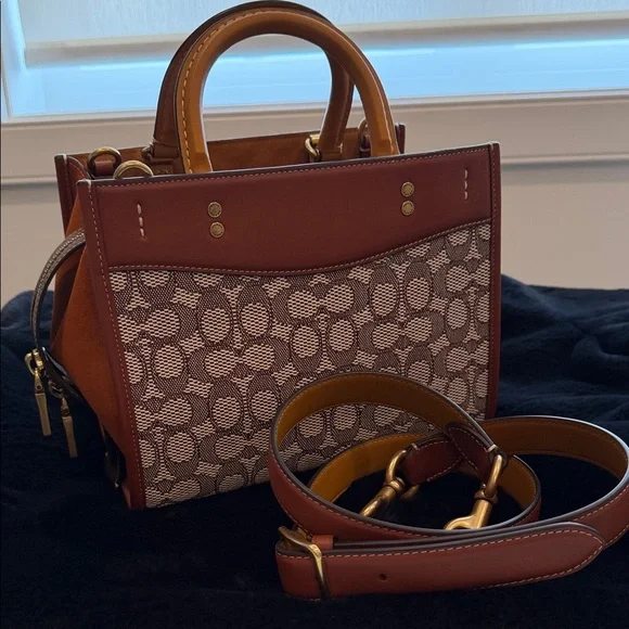 Coach Brown Rogue 25 Signature Canvas Satchel with Leather Trim
Price is firm - Picture 3 of 13